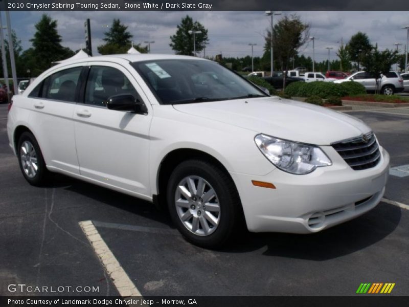 Stone White / Dark Slate Gray 2010 Chrysler Sebring Touring Sedan