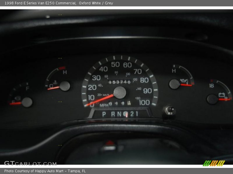 Oxford White / Grey 1998 Ford E Series Van E250 Commercial