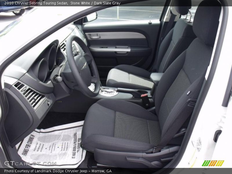 Stone White / Dark Slate Gray 2010 Chrysler Sebring Touring Sedan