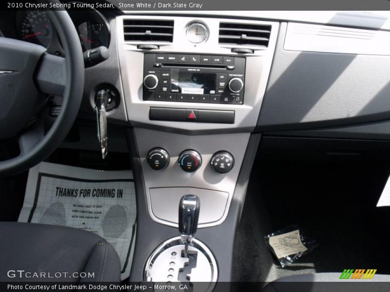 Stone White / Dark Slate Gray 2010 Chrysler Sebring Touring Sedan