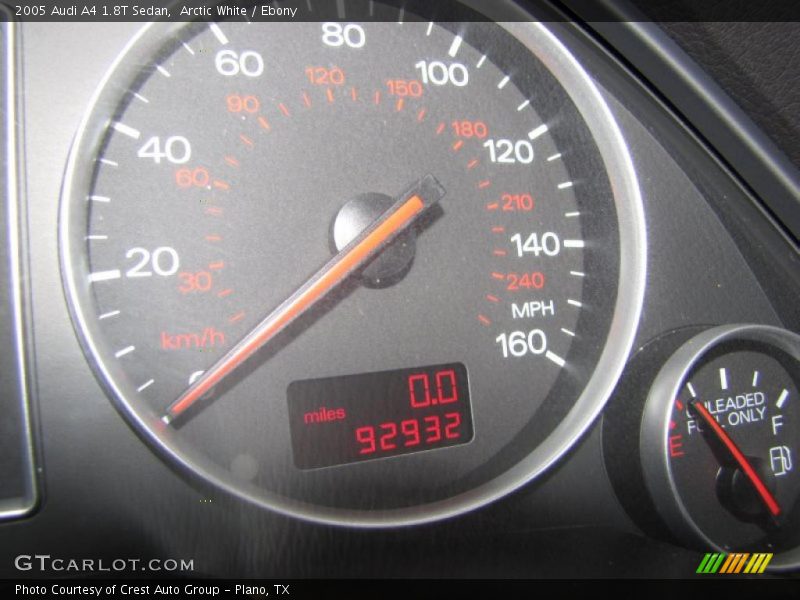 Arctic White / Ebony 2005 Audi A4 1.8T Sedan