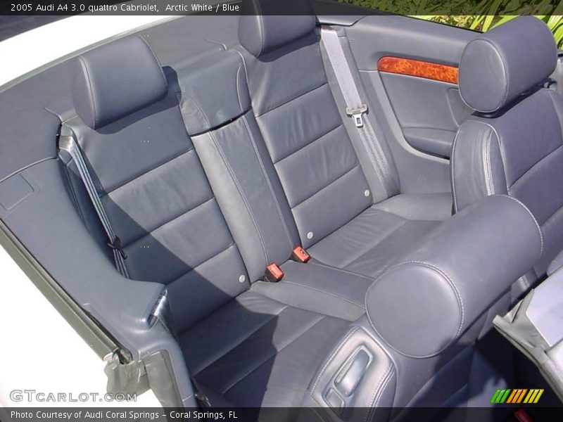 Arctic White / Blue 2005 Audi A4 3.0 quattro Cabriolet