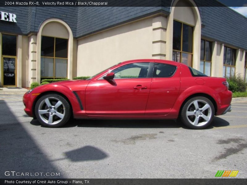 Velocity Red Mica / Black/Chapparal 2004 Mazda RX-8