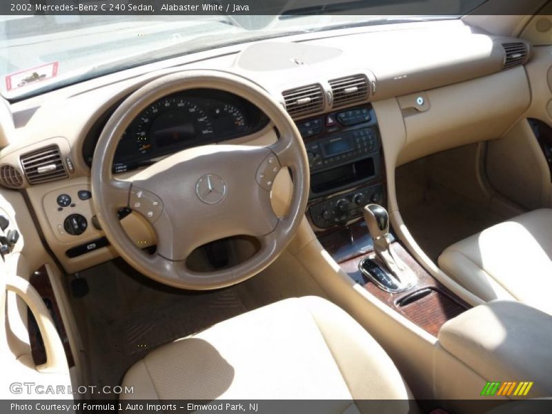 Alabaster White / Java 2002 Mercedes-Benz C 240 Sedan