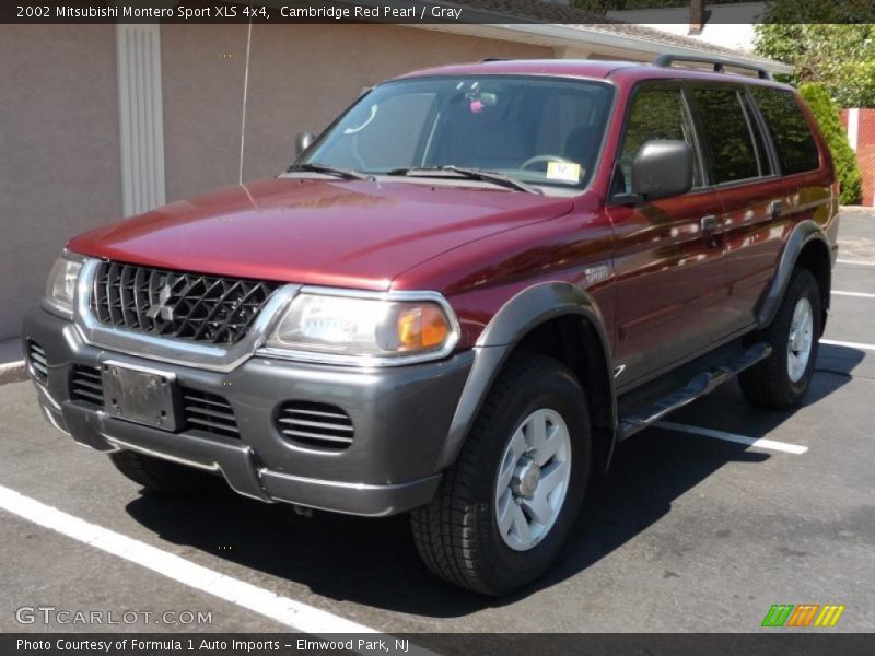 Cambridge Red Pearl / Gray 2002 Mitsubishi Montero Sport XLS 4x4