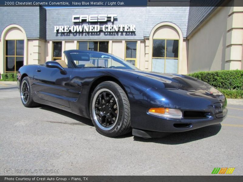 Navy Blue Metallic / Light Oak 2000 Chevrolet Corvette Convertible