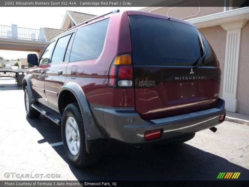 Cambridge Red Pearl / Gray 2002 Mitsubishi Montero Sport XLS 4x4