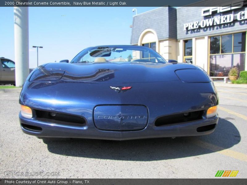 Navy Blue Metallic / Light Oak 2000 Chevrolet Corvette Convertible