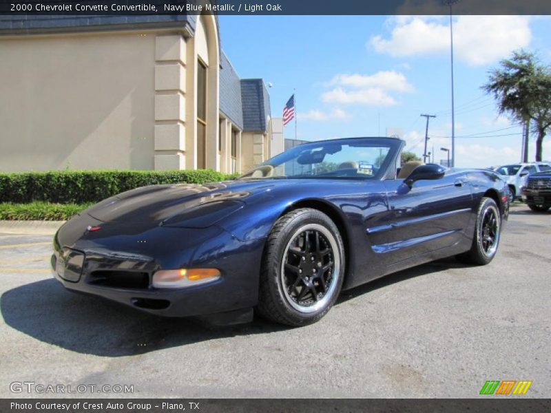 Navy Blue Metallic / Light Oak 2000 Chevrolet Corvette Convertible