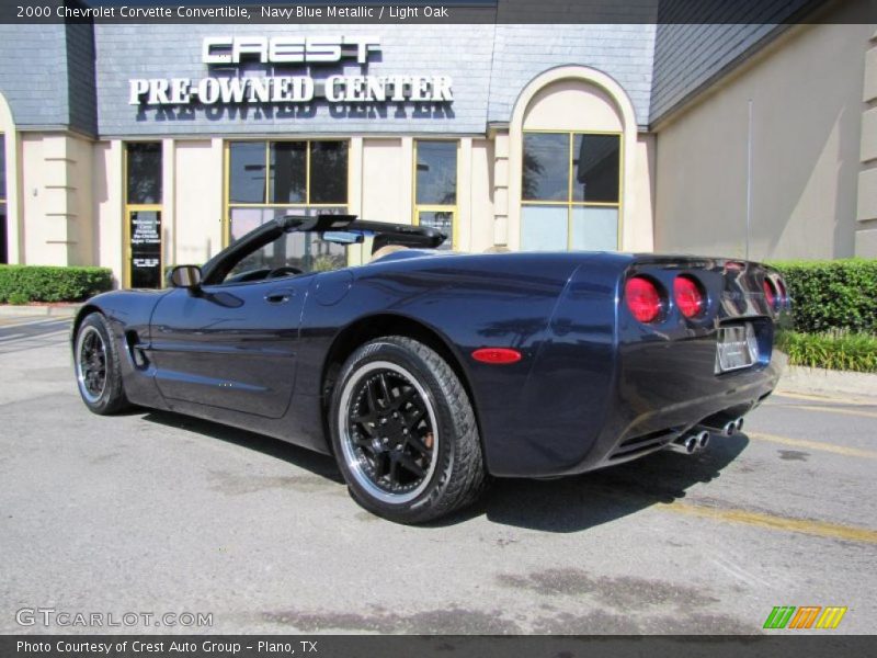 Navy Blue Metallic / Light Oak 2000 Chevrolet Corvette Convertible