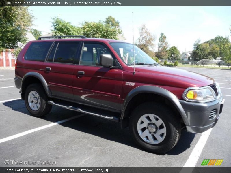 Cambridge Red Pearl / Gray 2002 Mitsubishi Montero Sport XLS 4x4