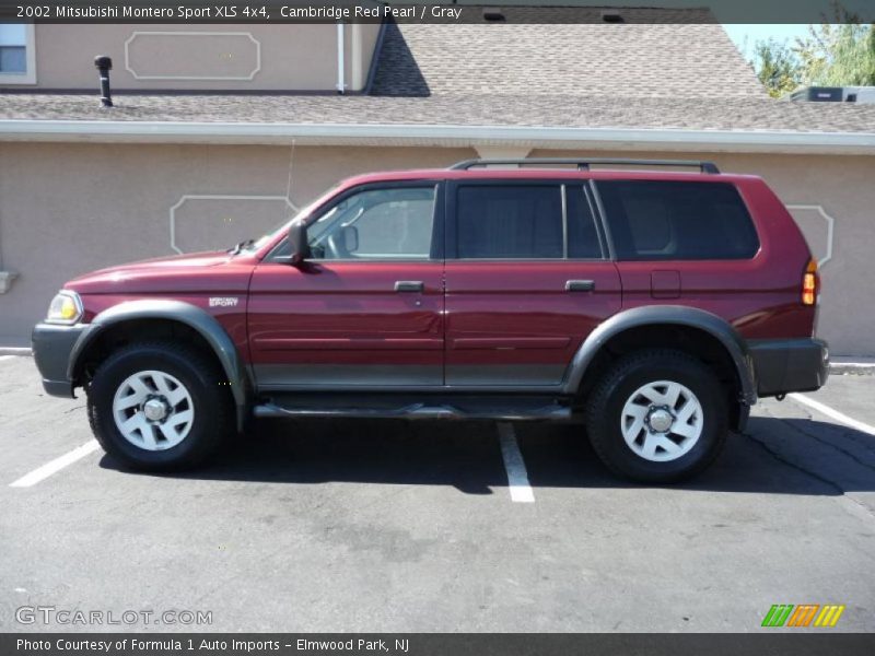 Cambridge Red Pearl / Gray 2002 Mitsubishi Montero Sport XLS 4x4