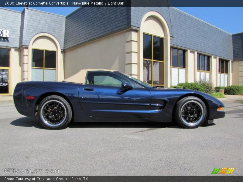 Navy Blue Metallic / Light Oak 2000 Chevrolet Corvette Convertible