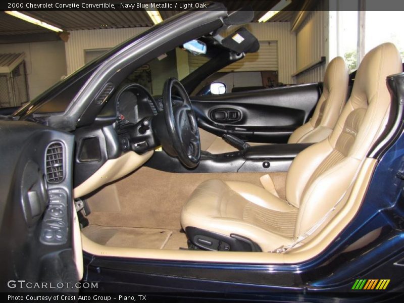 Navy Blue Metallic / Light Oak 2000 Chevrolet Corvette Convertible