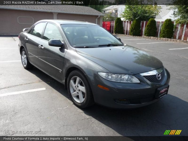 Dark Steel Metallic / Black 2003 Mazda MAZDA6 s Sedan