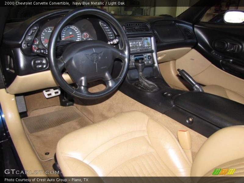 Navy Blue Metallic / Light Oak 2000 Chevrolet Corvette Convertible