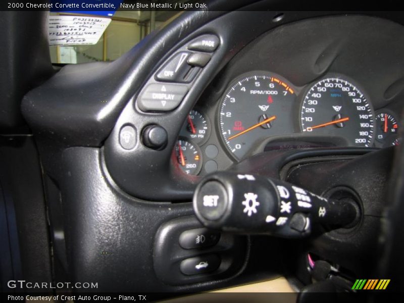 Navy Blue Metallic / Light Oak 2000 Chevrolet Corvette Convertible