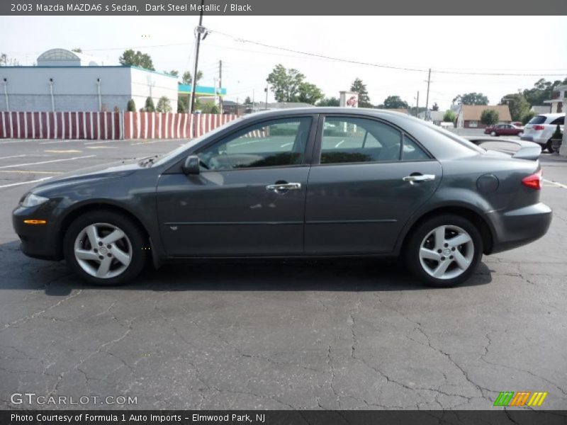 Dark Steel Metallic / Black 2003 Mazda MAZDA6 s Sedan