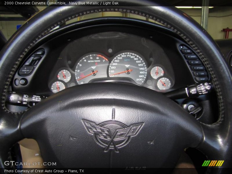 Navy Blue Metallic / Light Oak 2000 Chevrolet Corvette Convertible