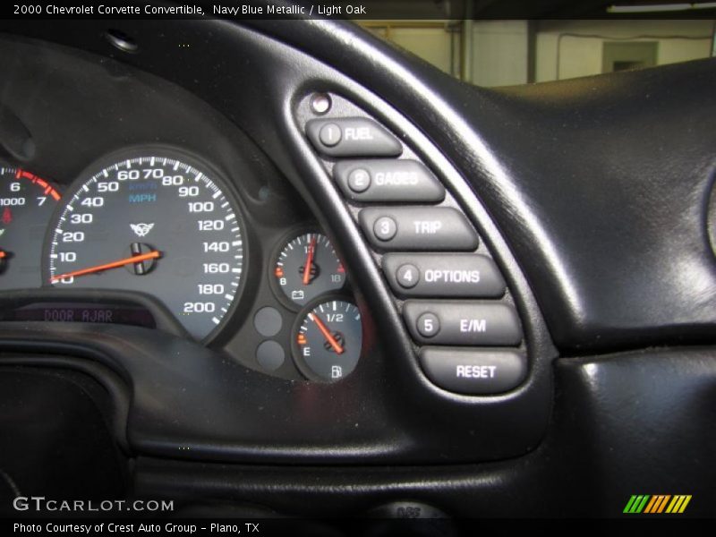 Navy Blue Metallic / Light Oak 2000 Chevrolet Corvette Convertible