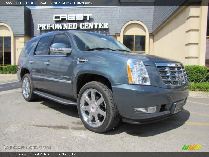 Stealth Gray / Ebony/Ebony 2009 Cadillac Escalade AWD