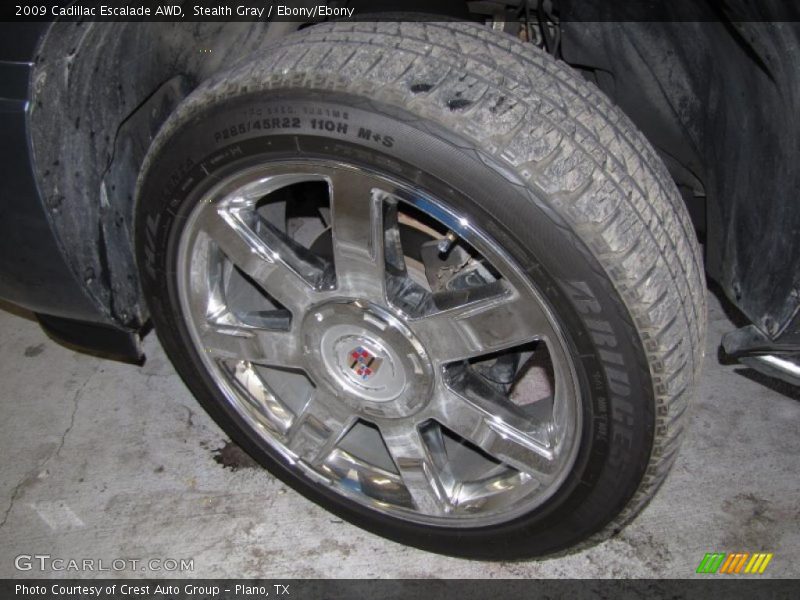 Stealth Gray / Ebony/Ebony 2009 Cadillac Escalade AWD