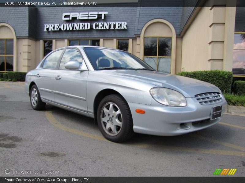 Brilliant Silver / Gray 2000 Hyundai Sonata GLS V6