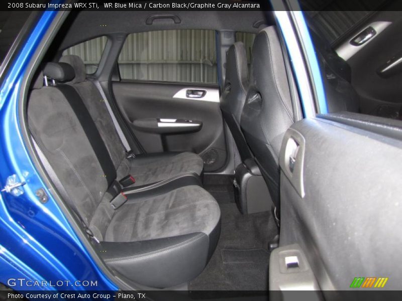 WR Blue Mica / Carbon Black/Graphite Gray Alcantara 2008 Subaru Impreza WRX STi
