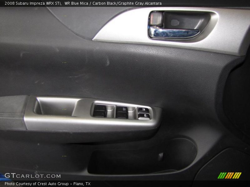 WR Blue Mica / Carbon Black/Graphite Gray Alcantara 2008 Subaru Impreza WRX STi