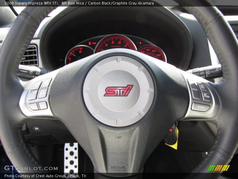 WR Blue Mica / Carbon Black/Graphite Gray Alcantara 2008 Subaru Impreza WRX STi
