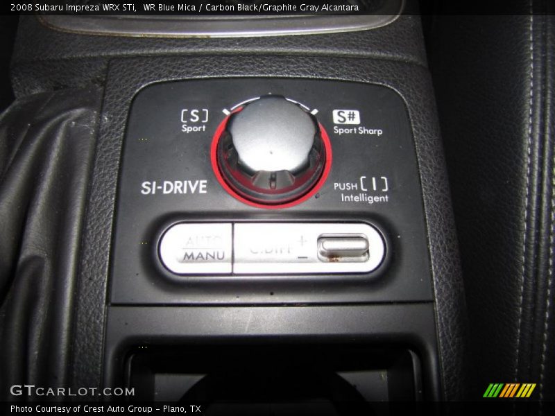 WR Blue Mica / Carbon Black/Graphite Gray Alcantara 2008 Subaru Impreza WRX STi