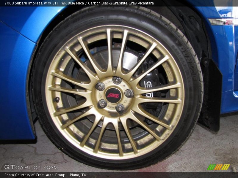 WR Blue Mica / Carbon Black/Graphite Gray Alcantara 2008 Subaru Impreza WRX STi