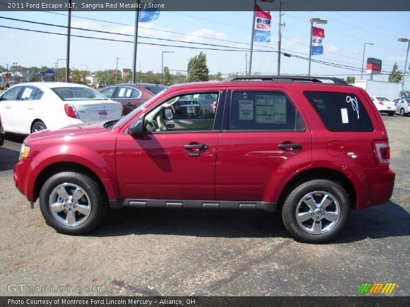 Sangria Red Metallic / Stone 2011 Ford Escape XLT