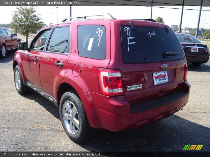 Sangria Red Metallic / Stone 2011 Ford Escape XLT