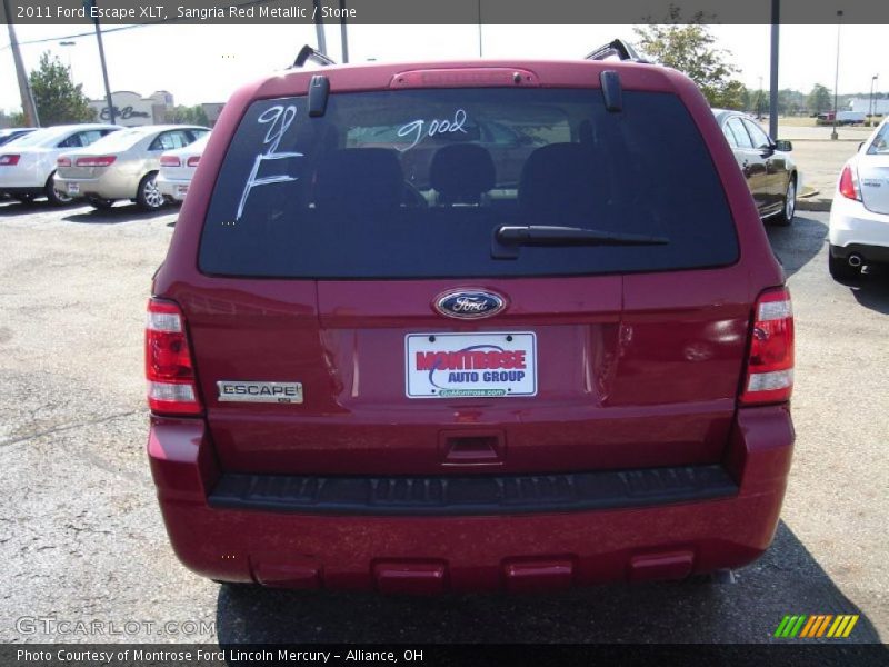 Sangria Red Metallic / Stone 2011 Ford Escape XLT