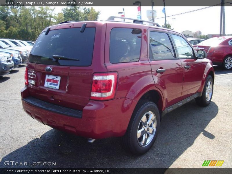 Sangria Red Metallic / Stone 2011 Ford Escape XLT