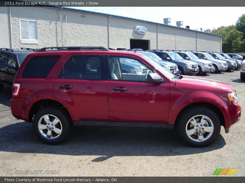 Sangria Red Metallic / Stone 2011 Ford Escape XLT