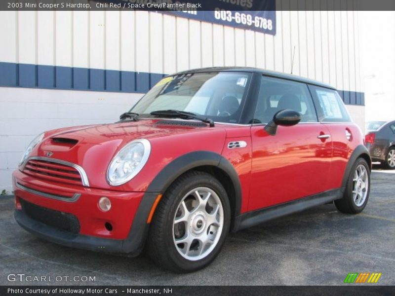 Chili Red / Space Grey/Panther Black 2003 Mini Cooper S Hardtop