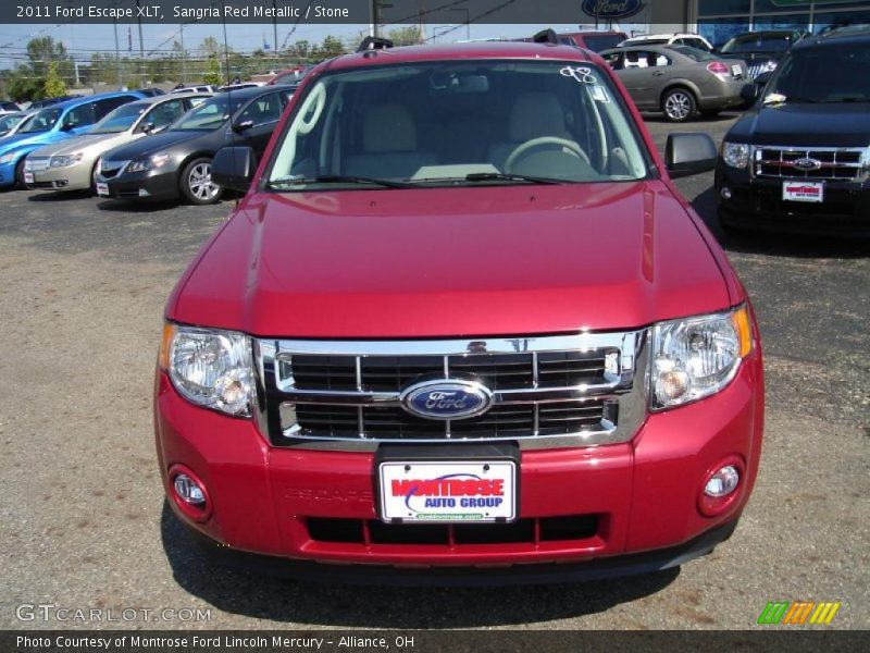 Sangria Red Metallic / Stone 2011 Ford Escape XLT