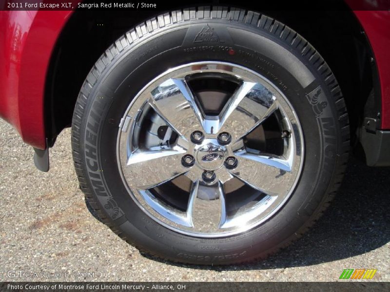 Sangria Red Metallic / Stone 2011 Ford Escape XLT