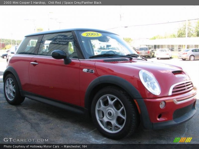 Chili Red / Space Grey/Panther Black 2003 Mini Cooper S Hardtop
