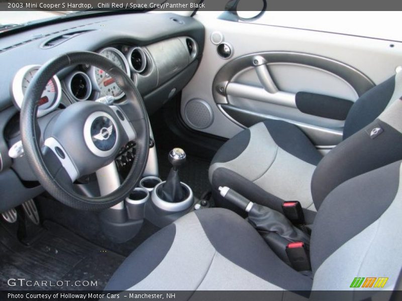 Chili Red / Space Grey/Panther Black 2003 Mini Cooper S Hardtop