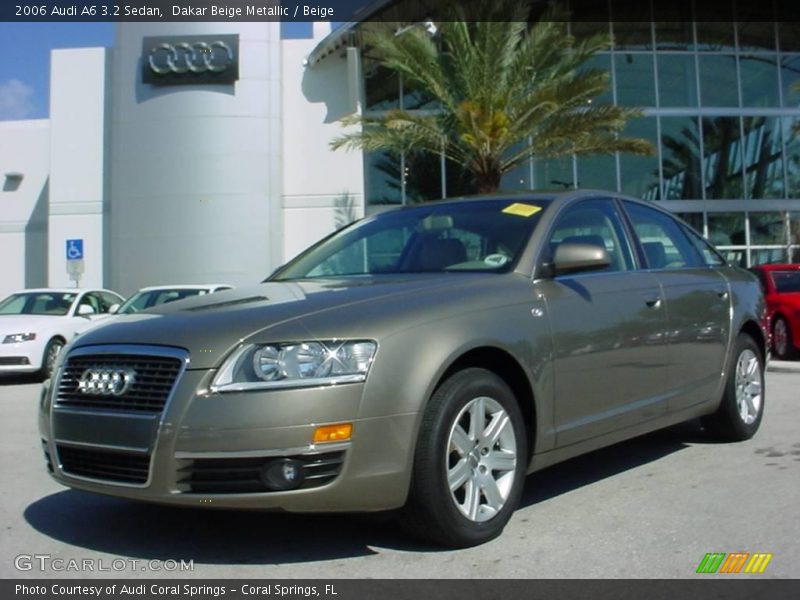 Dakar Beige Metallic / Beige 2006 Audi A6 3.2 Sedan