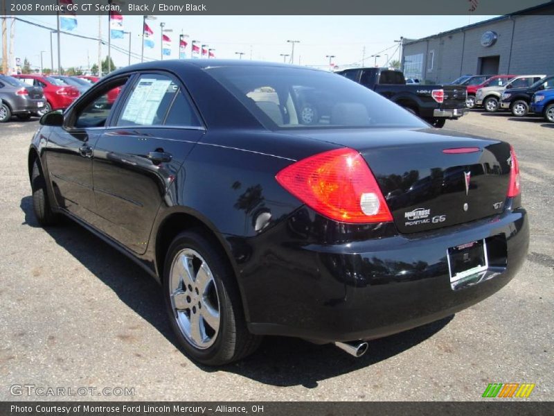 Black / Ebony Black 2008 Pontiac G6 GT Sedan