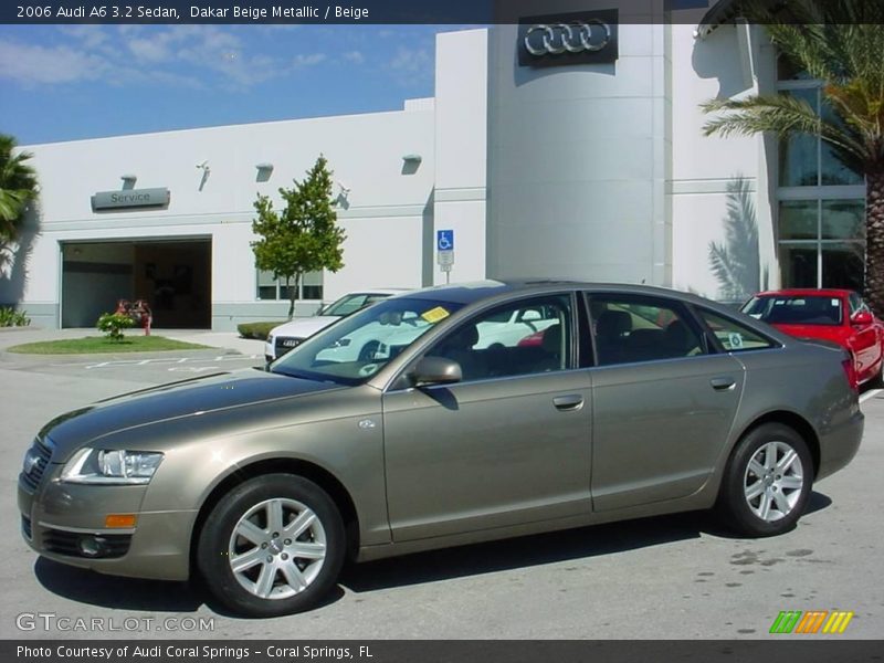 Dakar Beige Metallic / Beige 2006 Audi A6 3.2 Sedan