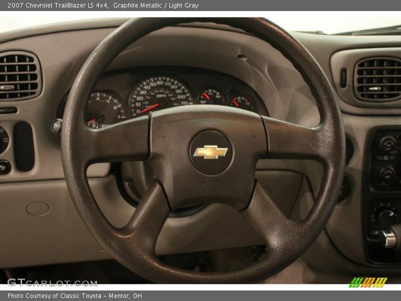 Graphite Metallic / Light Gray 2007 Chevrolet TrailBlazer LS 4x4