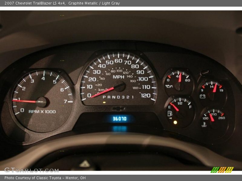 Graphite Metallic / Light Gray 2007 Chevrolet TrailBlazer LS 4x4