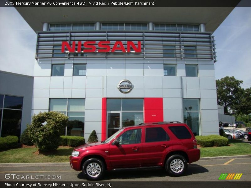 Vivid Red / Pebble/Light Parchment 2005 Mercury Mariner V6 Convenience 4WD