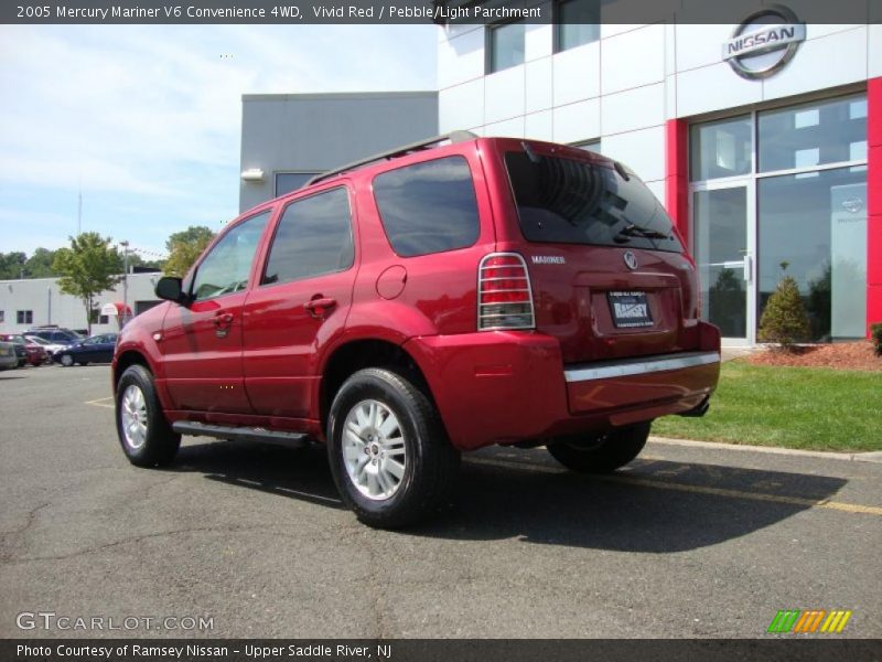 Vivid Red / Pebble/Light Parchment 2005 Mercury Mariner V6 Convenience 4WD