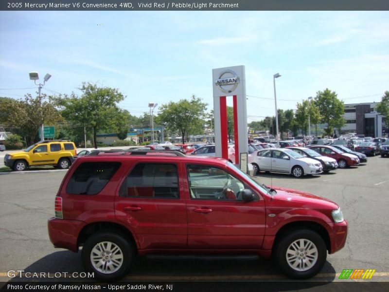 Vivid Red / Pebble/Light Parchment 2005 Mercury Mariner V6 Convenience 4WD